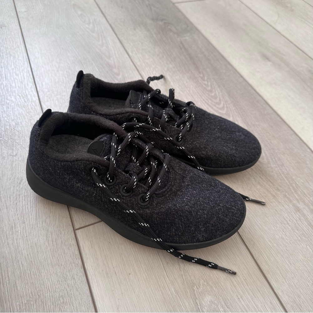 Allbirds Charcoal Black Wool Sneakers Runners Women 7.5 8